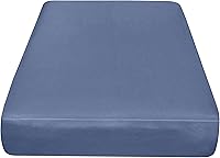 Vista 12 de IDEAhome Sábana bajera ajustable de punto de Jersey de 75 x 33 pulgadas con bolsillo profundo de 8 pulgadas, adecuada para literas, camping, casas