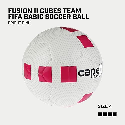 Miniatura 2 de Capelli Sport Soccer Ball, Fusion II Cubes Team Ball for Youth and Adult Players, Outdoor and Indoor Training Brillante