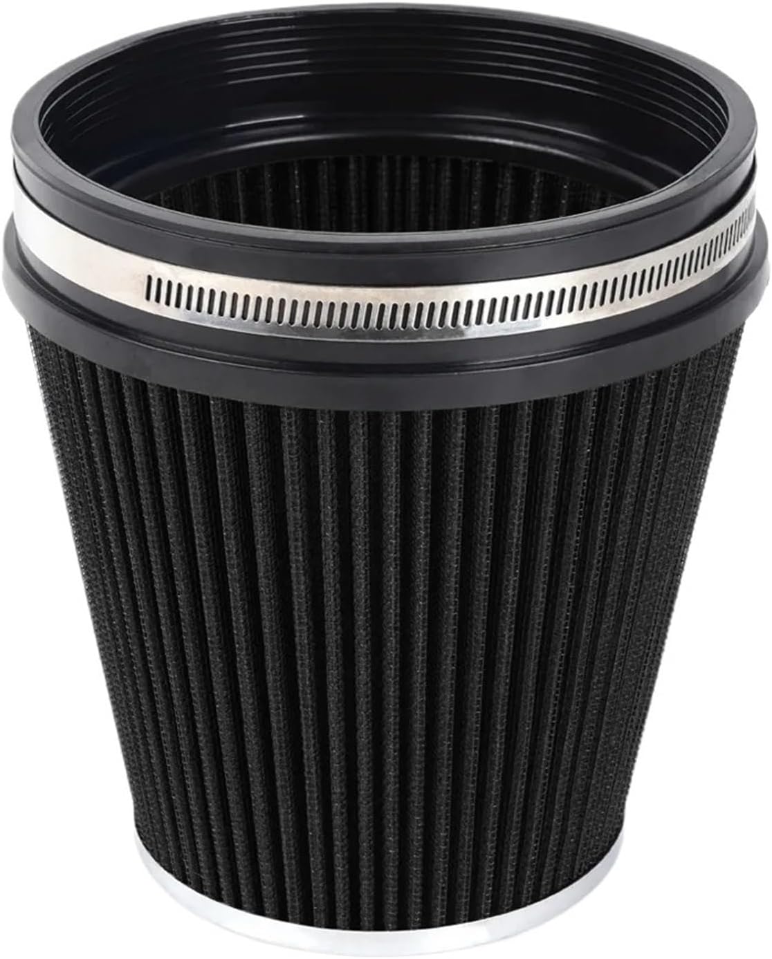 152mm Car High Flow Cold Air Intake Air Filter Power Inlet System Mushroom Head Air Cleaner 6 inch Universal(Black)