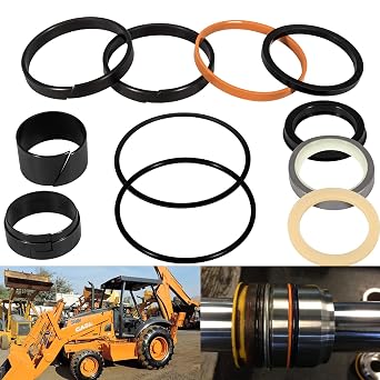 1543252C1 G109452 G105548 Hydraulic Cylinder Seal Kit 3.00" Bore 1.50" Rod Fits Case 26C, 26D, 350B, 35C, 35CWL, 480C, 480D, 480DLL, 480E, 480ELL, 580C, 580D, 580SuperD, 580SuperE, 680K, W11, W11B