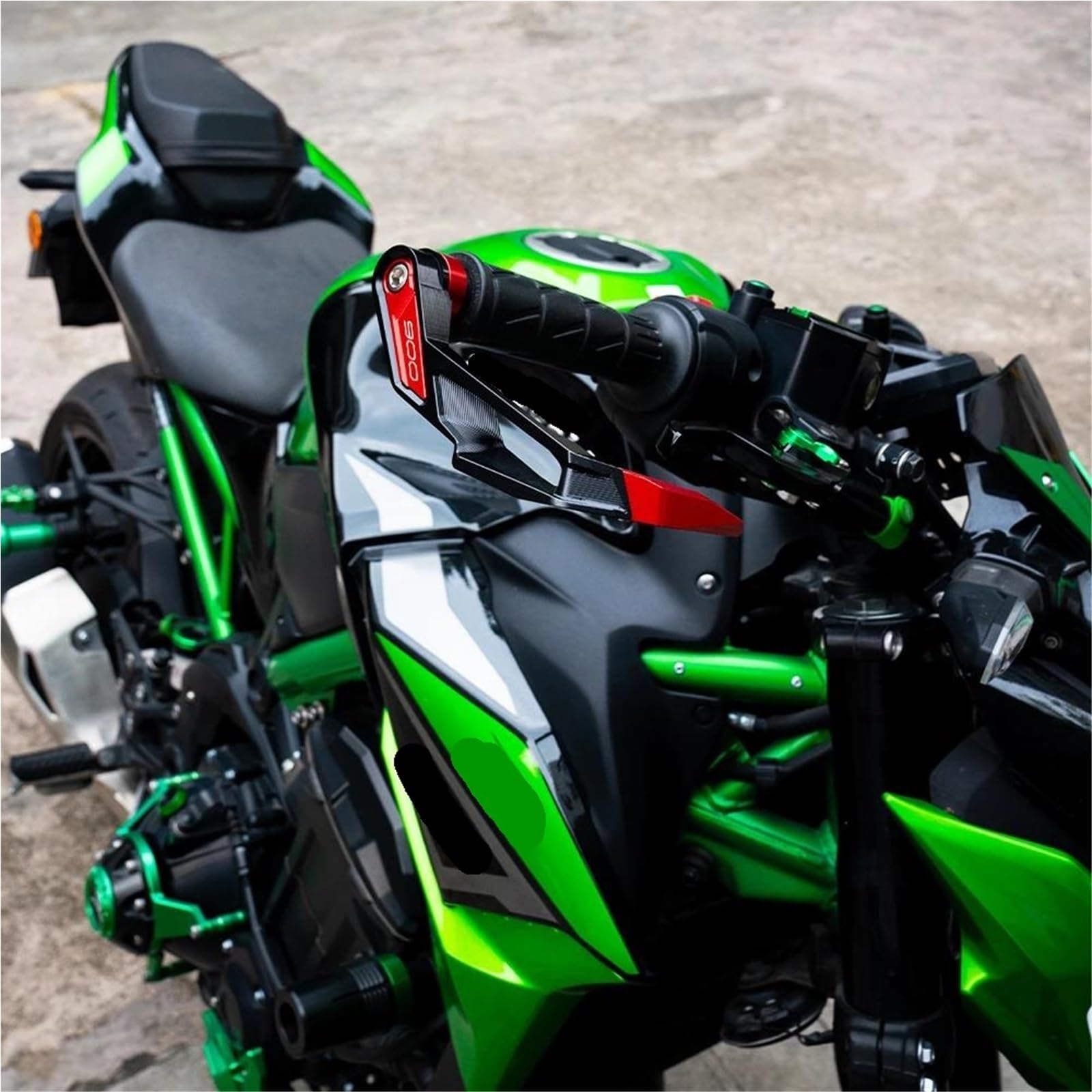 Per Z900 Z1000 Z1000SX Z1000R Z800 Z250 Z300 Z400 Z750 Moto Manubrio Freno Leve Di Frizione Della Protezione Della Protezione Paramani Per Motocicletta(Green)