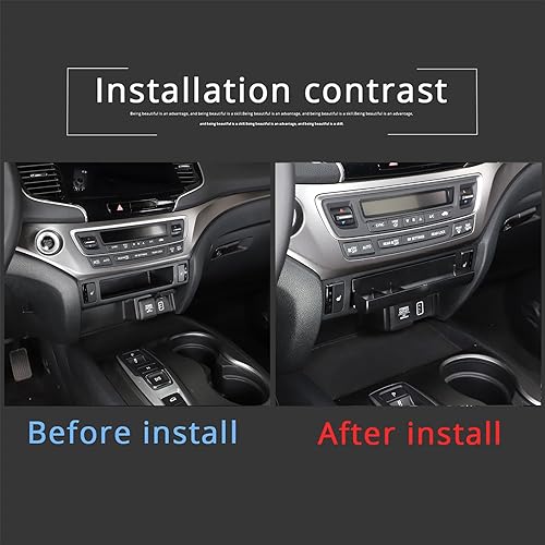 Miniatura 4 de Bandeja organizadora de consola central para Honda Pilot 2016-2022Ridgeline 2017-2025Passport 2019-2025, caja de almacenamiento de cajones de