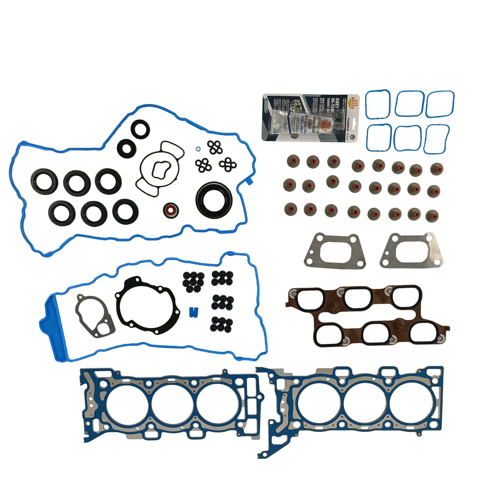 Partsflow Cylinder Head Gasket Set For 2010-2010 Buick Allure For 2010-2013 Cadillac CTS For 2012-2012 Chevrolet Captiva Sport For 2010-2012 GMC Terrain For 2010-2010 Buick Lacrosse 3.0L HS26559PT