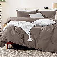 Vista 326 de NEXHOME PRO Funda de edredón Twin XL 100% algodón lavado, transpirable, duradera, texturizada, similar al lino, juego de ropa de cama para el hogar
