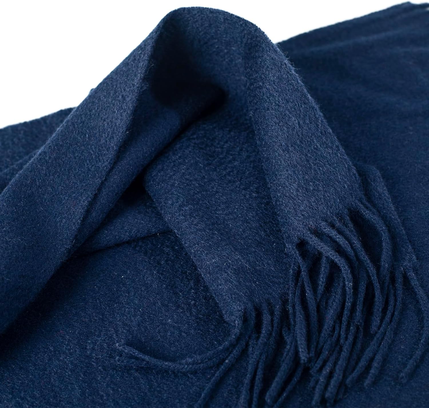 100% Cashmere Scarfs for Women, Pashmina Wraps Fringed Edges, 71"x 12", Lightweight and Warm Winter Collection