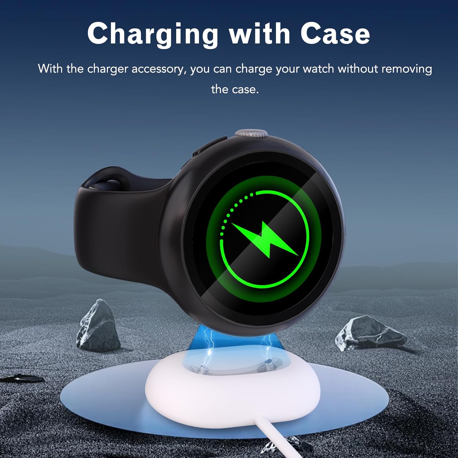 2 Pack Charger Cable for Google Pixel Watch 4,Replacement Magnetic Charging Cable with Charger Aid Accessories for Google Pixel Watch 4, Magnetic Fast Charging,3.3ft / USB Type C