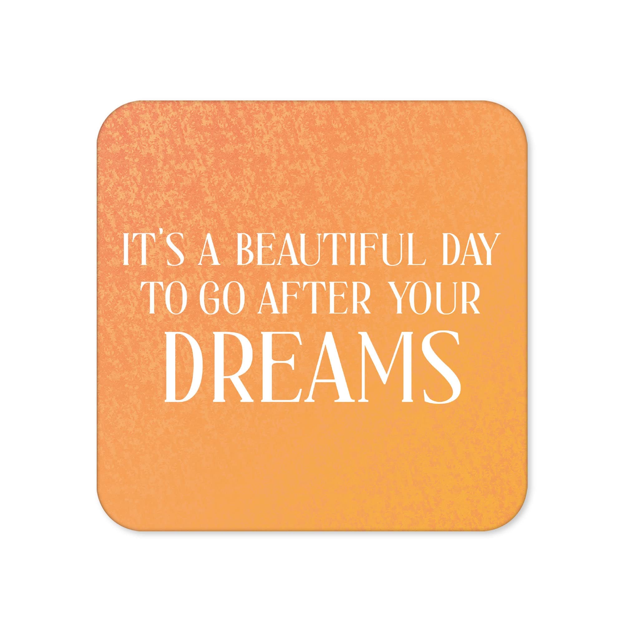 Funny Drinks Coaster | Novelty Office Mug Coasters | Childish Follow Dreams Beer Mat | Sarcastic Home Accessory | Silly Joke Coffee - CC88