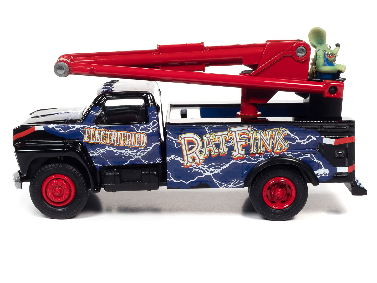 Amazon.com: Auto World Rat Fink 1990 Ford Utility Bucket Truck 1