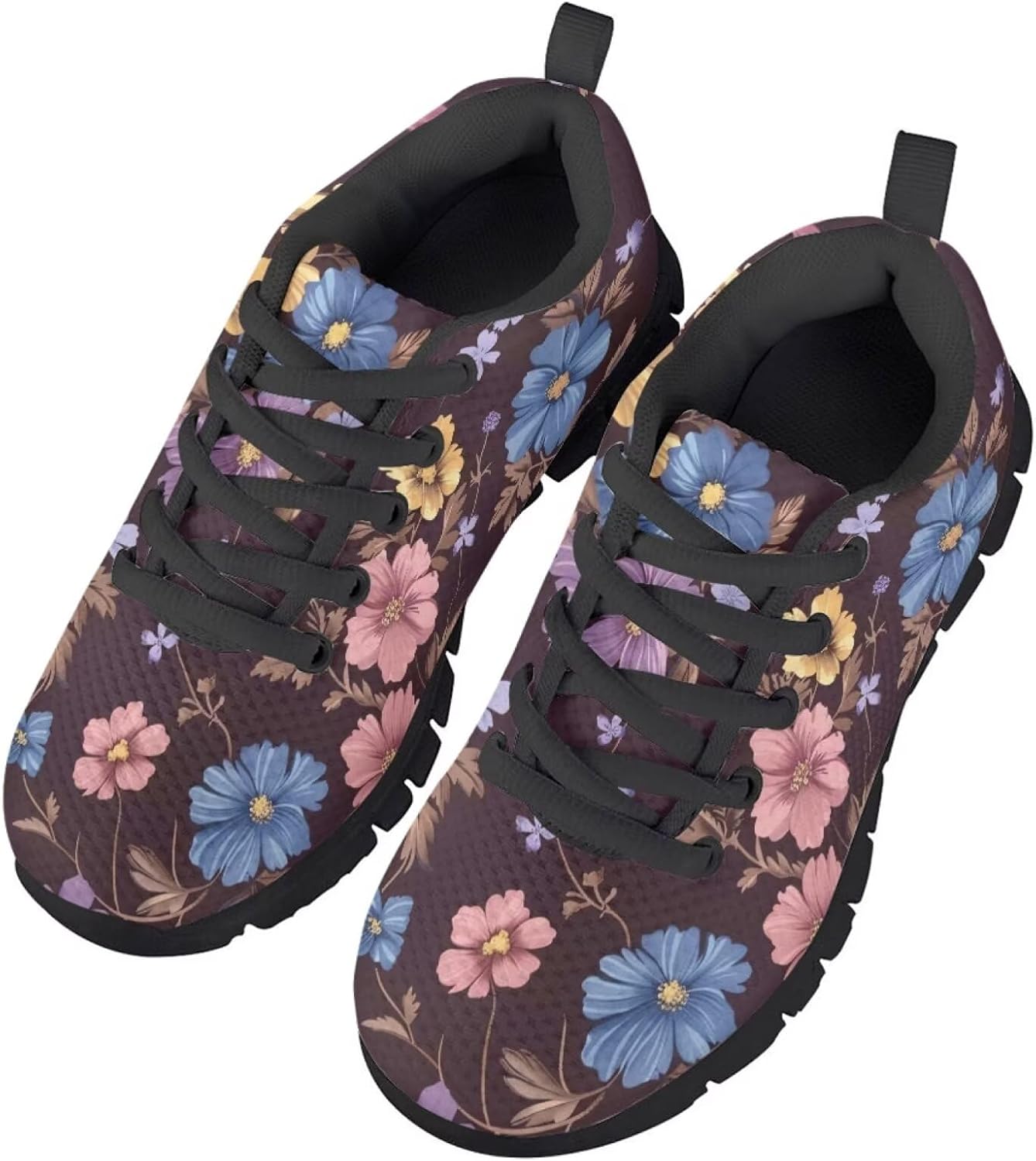 Funnydude Funny Print Girls Tennis Shoes Kid School Casual Walking Shoes Comfortable Footwear