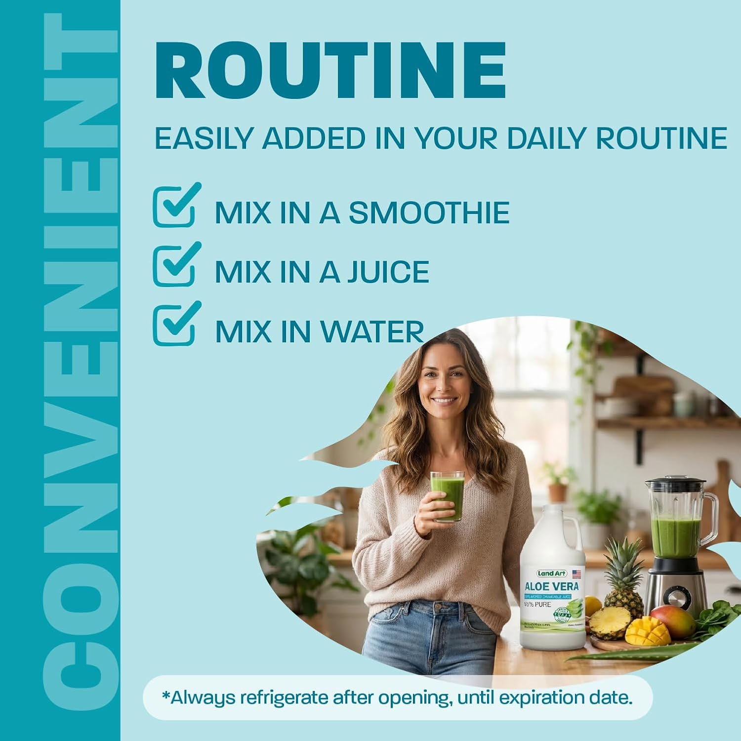 Pure Aloe Vera Juice Unflavored – Cold-Processed - 99.7% Organic Aloe Vera Inner Fillet from Fresh Texas Leaves – Supports Digestive Comfort & Natural Wellness – 64 fl oz (Pack of 2)