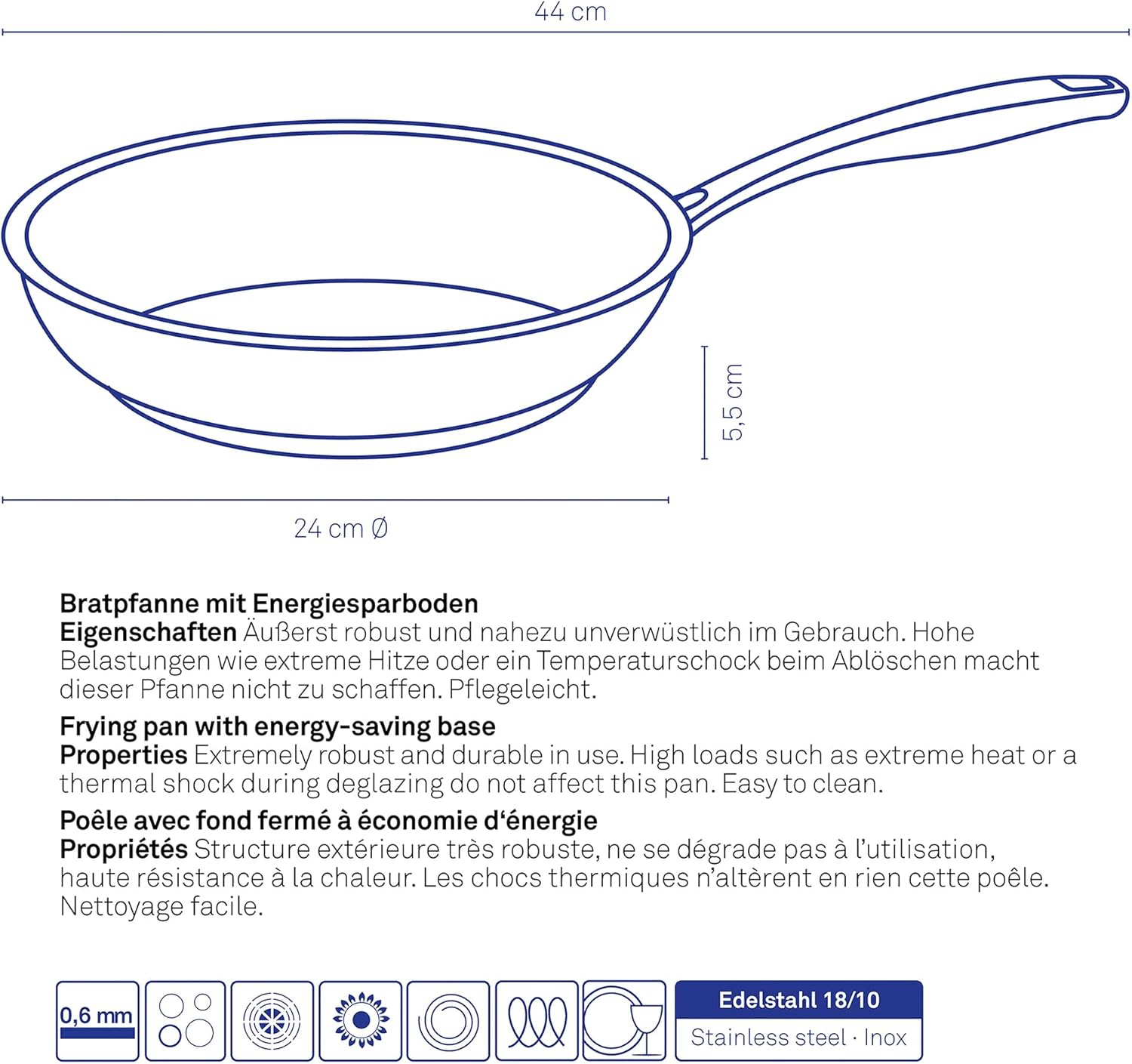 Kela Flavoria 10188 Kera Fry Pan