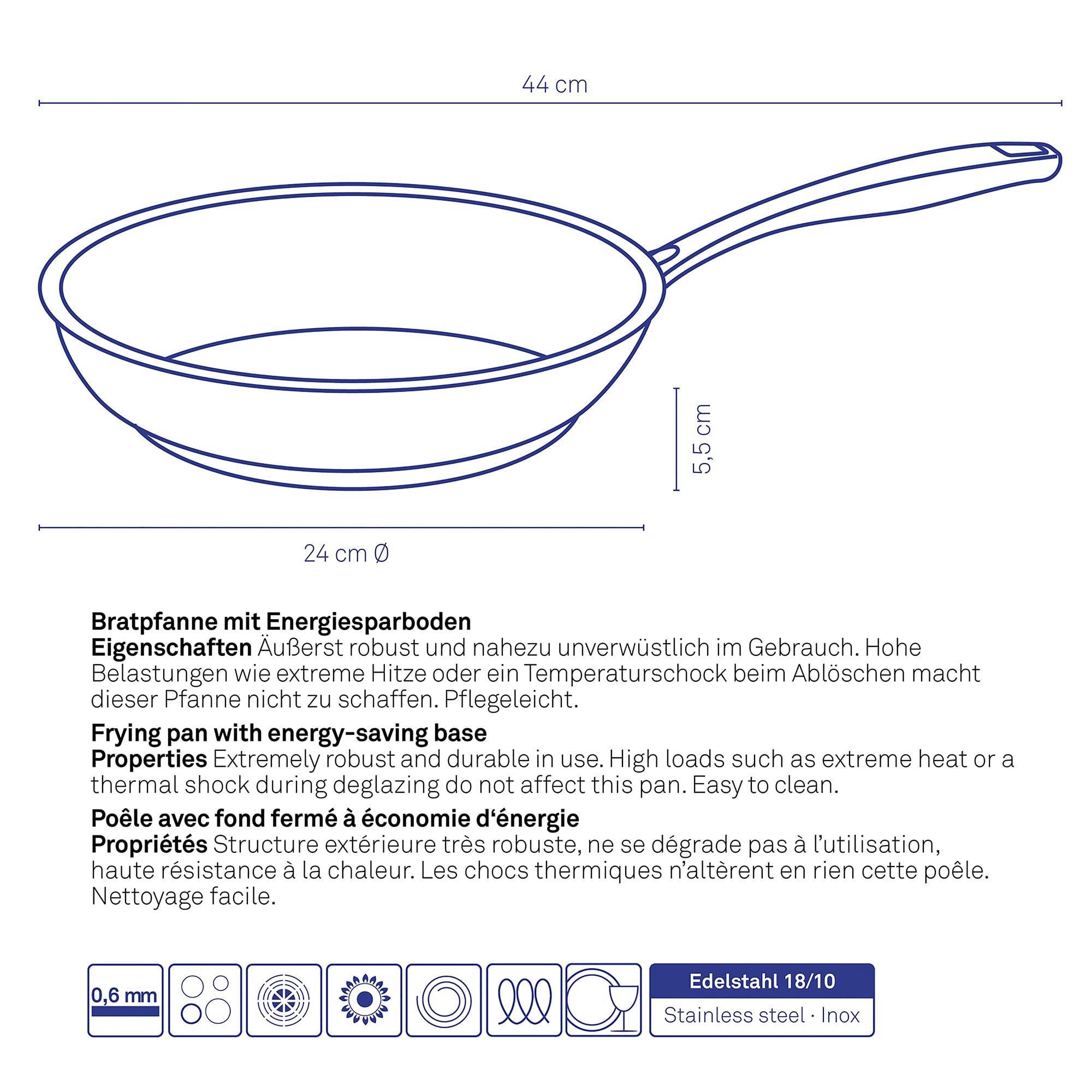 Amazon.com: Kela Flavoria 10188 Kera Fry Pan : Home & Kitchen