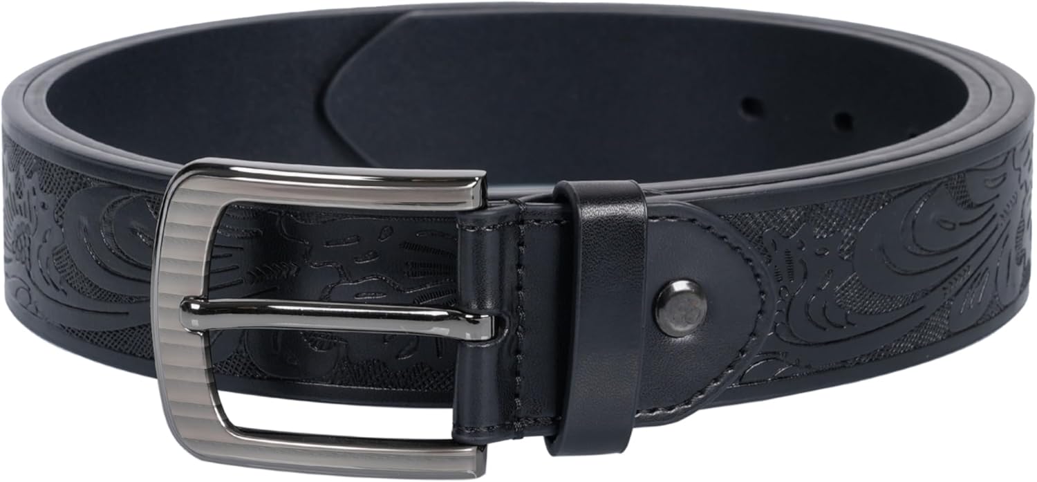 Men's Belts Leather Big and Tall Belts for Men Dress Jeans 36 to 82 IN