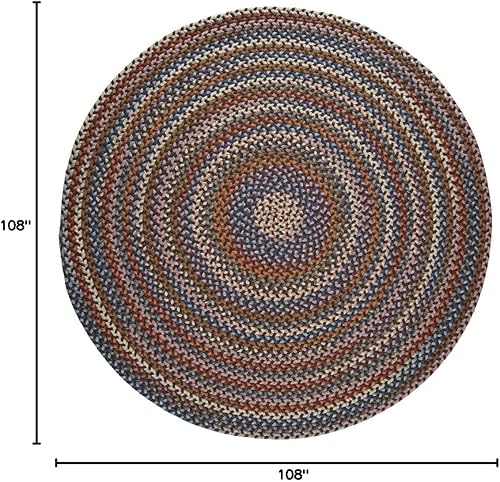 Miniatura 135 de Tapete reversible de lana, texturizado, grueso, trenzado. , Lana, Azul (Blue Dragon) Roca Negra,Azul (Blue Dragon),Mezcla azul y verde,Rojo