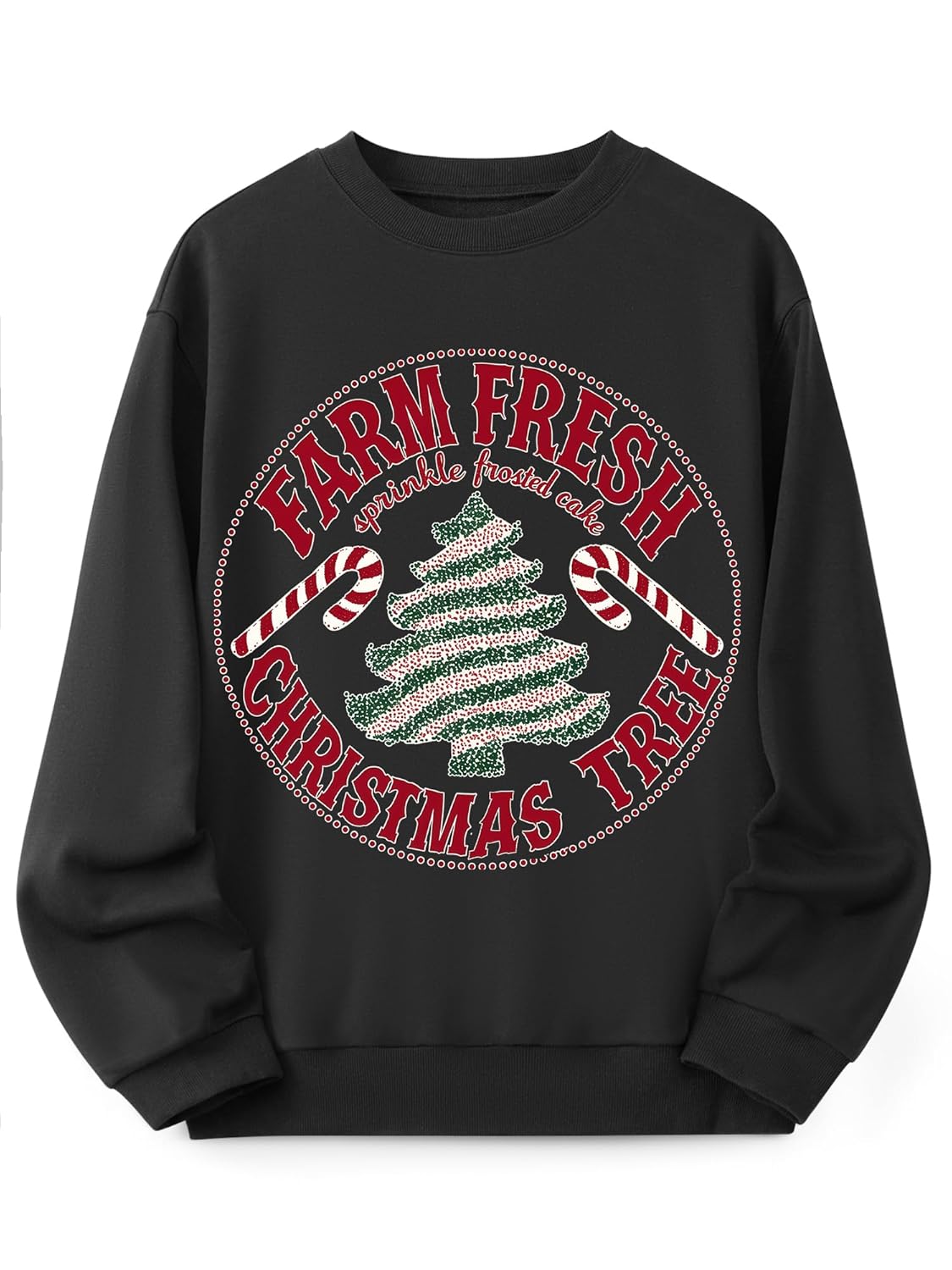 KOSUSANILL Christmas Sweatshirts for Women Funny Xmas Vintage Graphic Sweater Cute Reindeer Santa Tree Long Sleeve Pullover