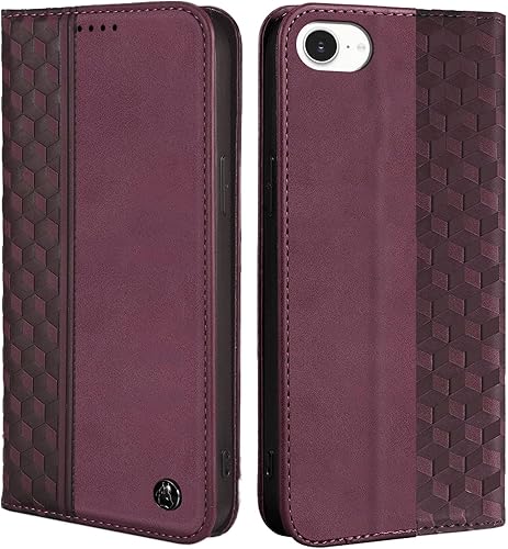 Miniatura 12 de Funda tipo cartera para iPhone 12/12 Pro de 6.1 pulgadas - [Fuerte magnético] Funda de piel sintética con tarjetero y función atril para teléfono