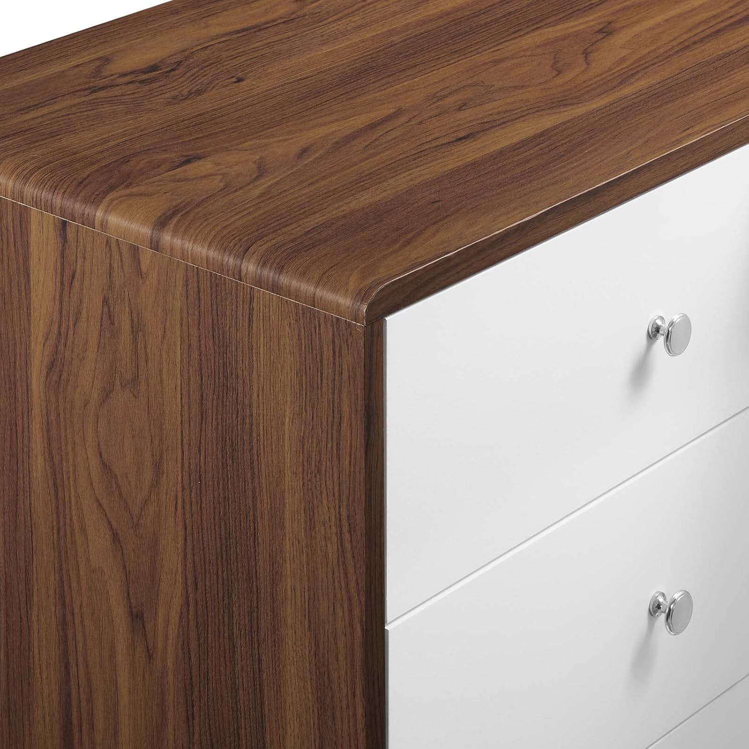 Modway MOD-7021-WAL-WHI Transmit 47" Dresser, Walnut White