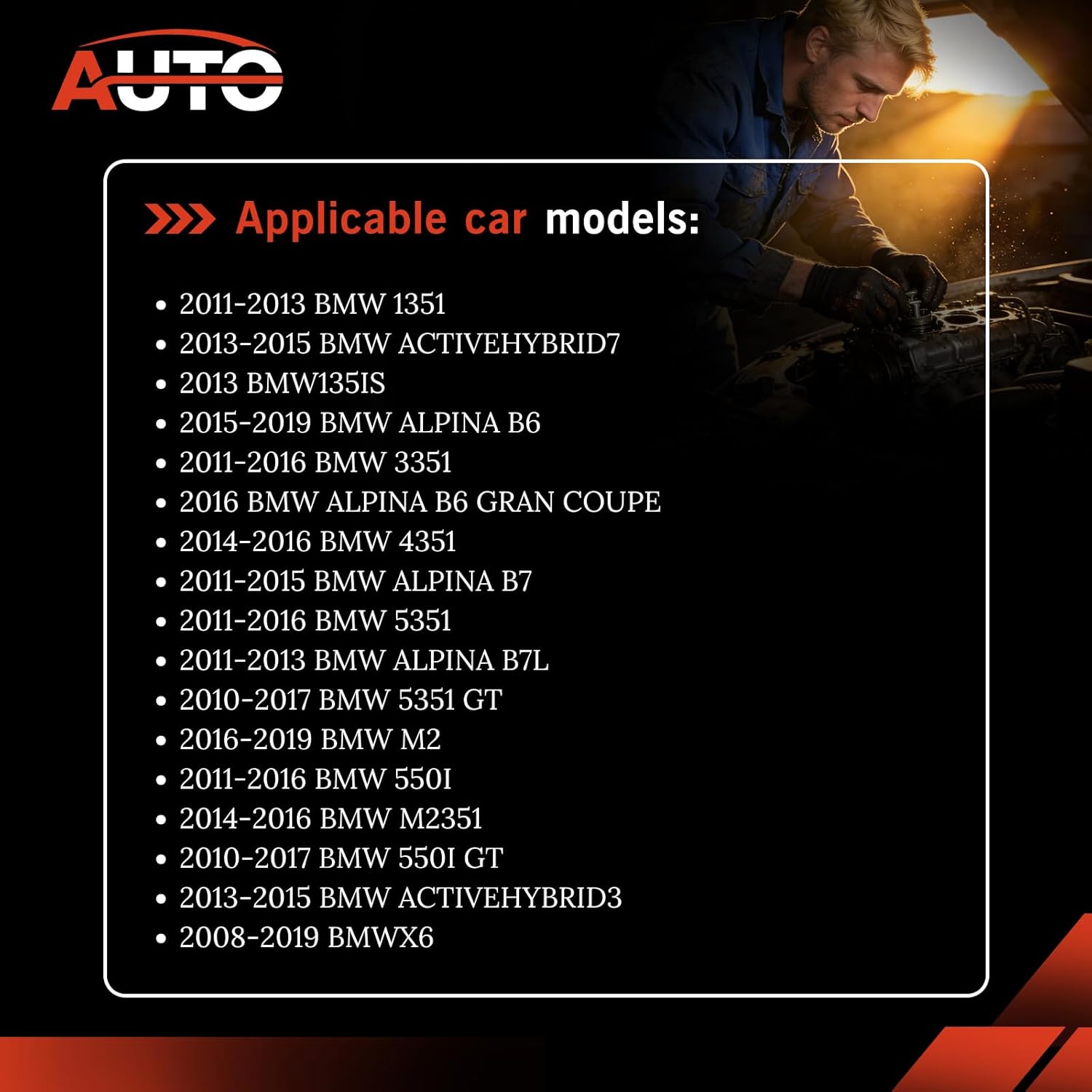 Oil Control Variable Valve Timing VVT Solenoid Compatible with BMW 135i 335i 550i 650i X3 X5 X6 N55 11368605123 11367561265 2 Pack