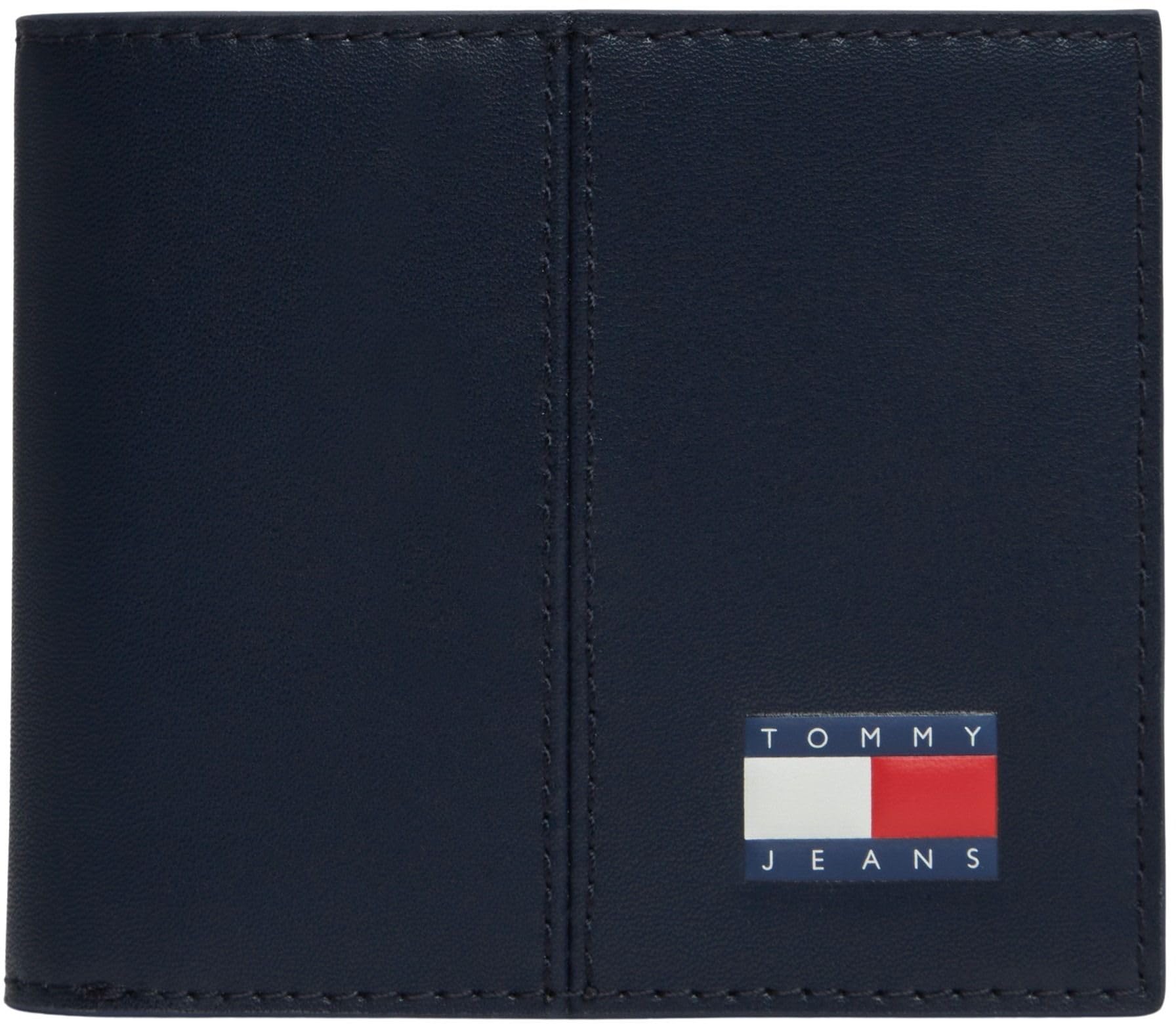 Tommy Jeans Uomo Borsello Heritage Wallet con Logo, Blu (Dark Night Navy), Taglia Unica