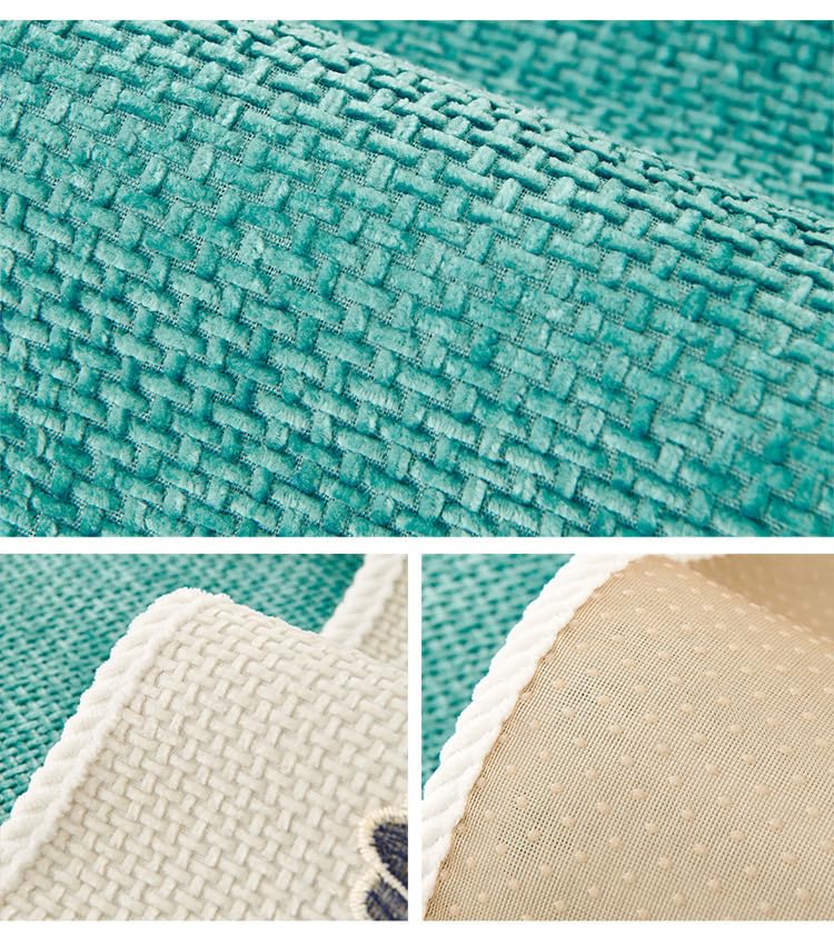 Housse de canapé d'angle en chenille lavable et protège-fauteuil