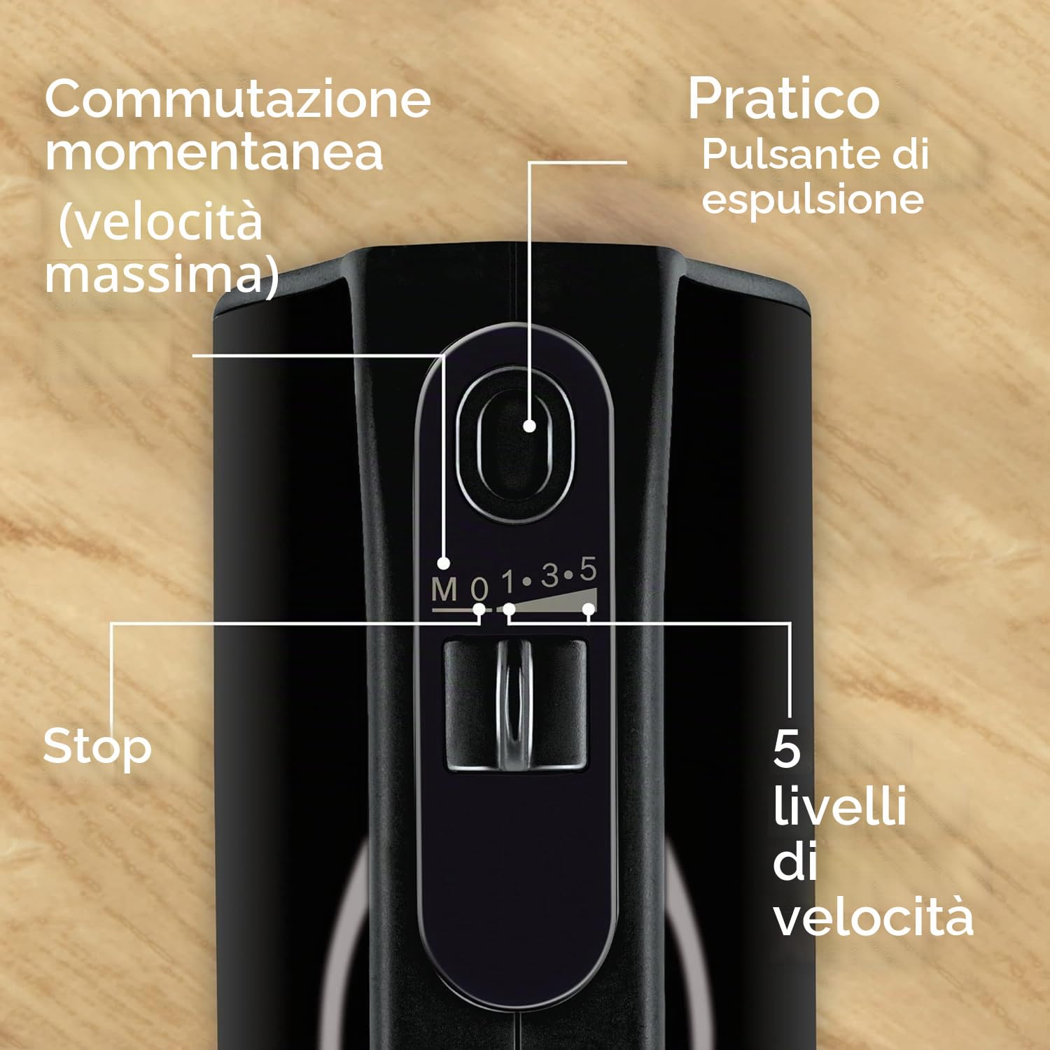 BOSCH MFQ4 BATIDORA DE MANO 850 W NEGRO