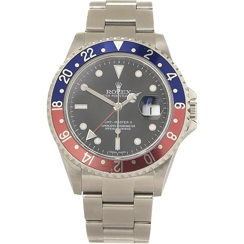 Rolex, Pre-loved Pepsi GMT Master II 16710 40MM, Black