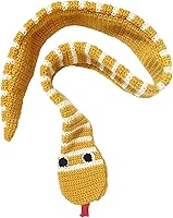 SUNONE11 Funny Snake Loop Handmade Knitted Scarf - Warm Acrylic Cotton Neckerchief Shawl for Halloween Gifts