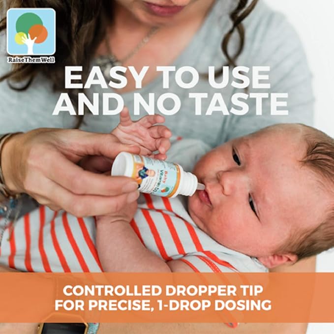 Raise Them Well Vitamin D and K Drops 365 Servings 0.36 fl oz miniatura 3