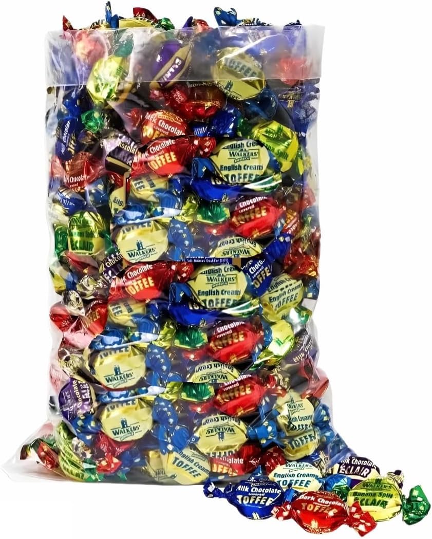 Walkers Assorted Toffees and Chocolate Eclairs 1 kg in Premier Life Store Box