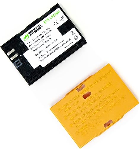 Miniatura 4 de Wasabi Power Batería de repuesto LP-E6NH para Canon EOS 5D Mark II/III/IV, 5DS, 5DS R, 6D, 6D Mark II, 7D, 7D Mark II, 70D, 80D, 90D, R, R5, R5C,