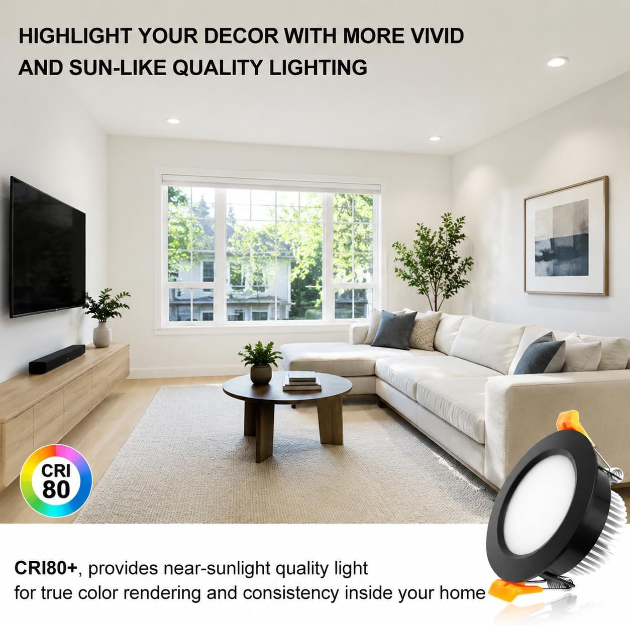 2 Inch LED Recessed Lighting, Dimmable Downlight 3W (35W Halogen Equivalent), CRI 80, 5000K Daylight White Ceiling Light with LED Drivers (24 Pack) image 4
