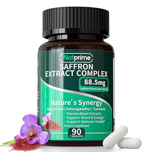 Saffron Supplements - Pure Saffron Extract Capsules - Boost Energy