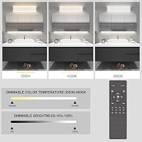 Klighten LED fali lámpa dimmelhető távirányítóval és APP vezérléssel, 61cm, 20W, fehér 3
