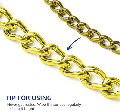 Miniatura 10 de WePet Collar de cadena para perro, collar de estrangulamiento de eslabones cubanos, collar de entrenamiento ajustable, de acero inoxidable,