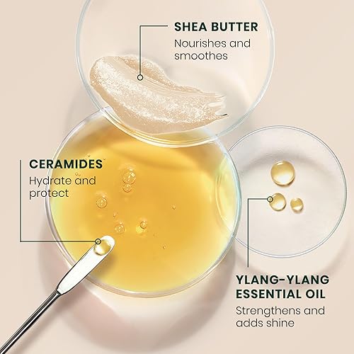 Miniatura 4 de René Furterer KARITE HYDRA Crema hidratante de día para cabello seco, sin enjuague, sin enjuague, con aceite de karité, 3.3 onzas líquidas