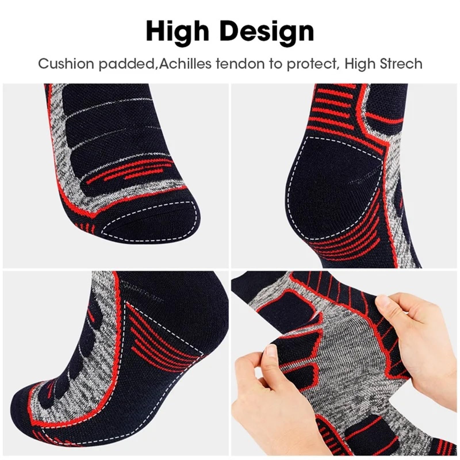 Chaussette Ski Chaussettes Thermiques en Laine for Homme et Femme, idéales for Le Ski, Cyclisme, Snowboard, la randonnée, l'alpinisme, Camping