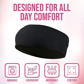 Styla Hair Headbands for Women Stretch Fashion Head Bands 5 Pack Non-Slip Head Wraps Great for Spa, Sports, Yoga, Pilates, Running, Gym Headband, Workouts