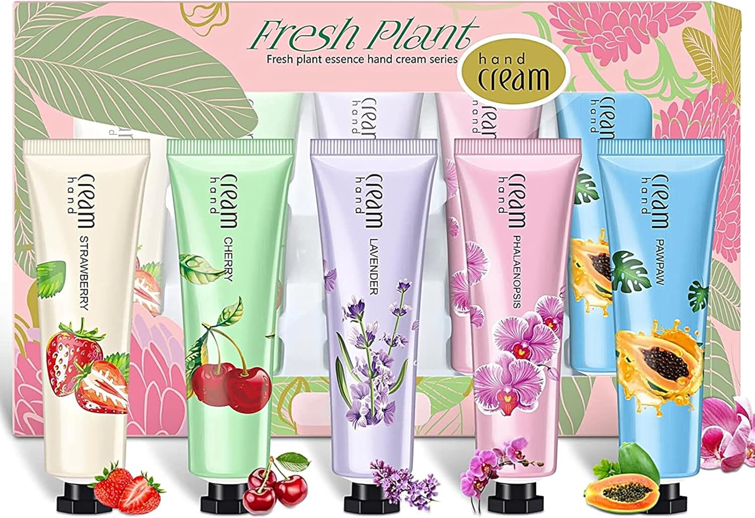 Hand Cream Set, 5 X 30g Hand Cream Gift Sets for Very Dry Hands Daily