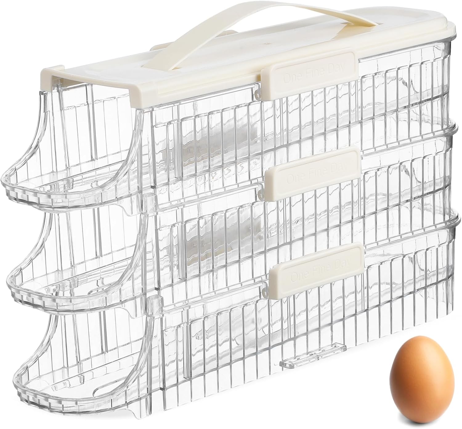 Gadpiparty Holder for Fridge Triple Organizer Rolling Dispenser Space-saving Design for Refrigerator Door Keeps Neat and Fresh for Family Use