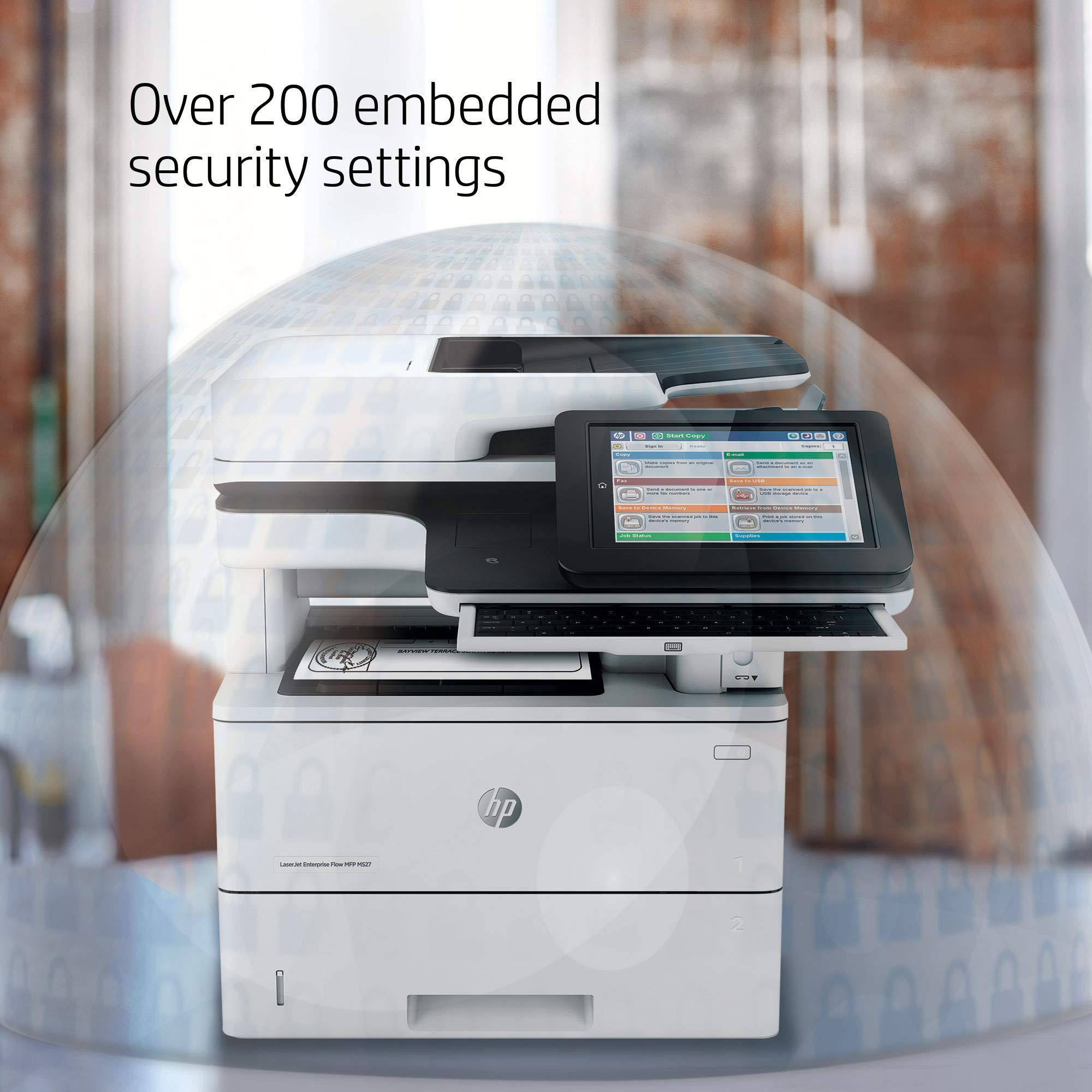 Amazon.com: HP LaserJet Enterprise Flow MFP M527z Wireless