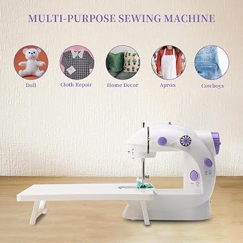 Mini Sewing Machine with 32 Piece Kit for Beginner Home Crafts