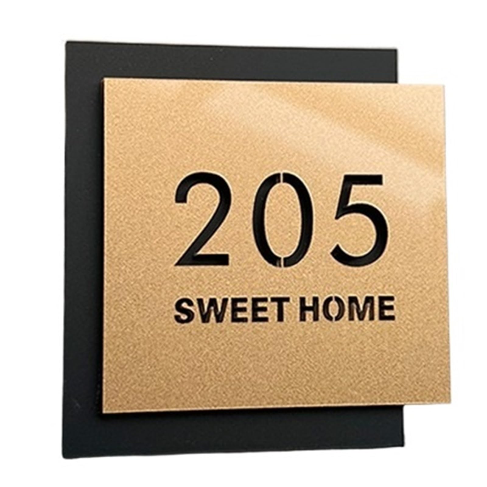 1 Uds. Placa Acrílica De Levitación 3D for Puerta Exterior, Número Habitación Del Hogar, Entrada, Casa, Dormitorio, Señalización Digital Residencial(1,20x20cm)