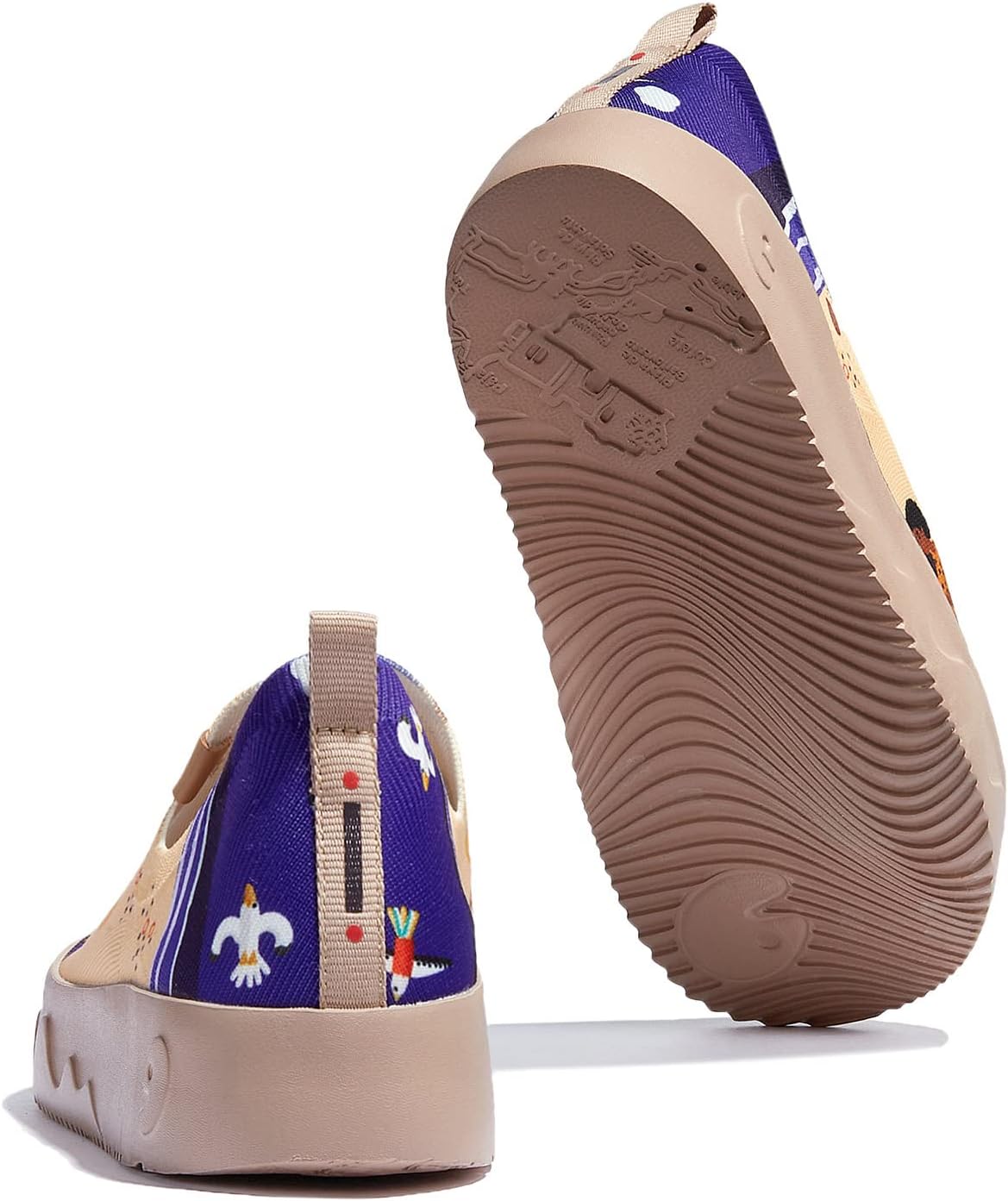 UIN Platform Slip On Shoes for Women Knit Fashion Painted Lightweight Comfortable Casual Fall Shoes Outdoor Travel Work Comfort Women's Sneakers - Image 4