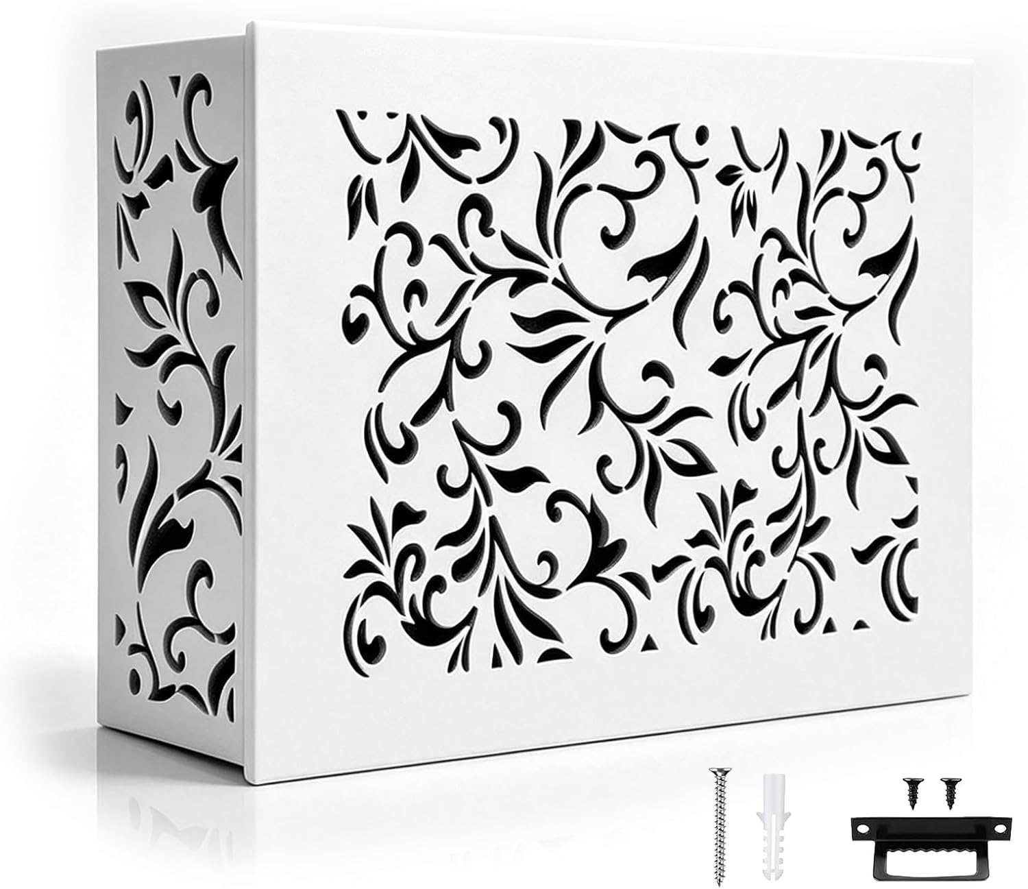 Doorbell Chime Cover Box, Decorative Indoor Door Bell Cover for Wall Mounted Chime, Modern Wood Doorbell Box Cover to Hide Old Chimes, Easy Installation, Fits Most Standard Doorbell Chimes