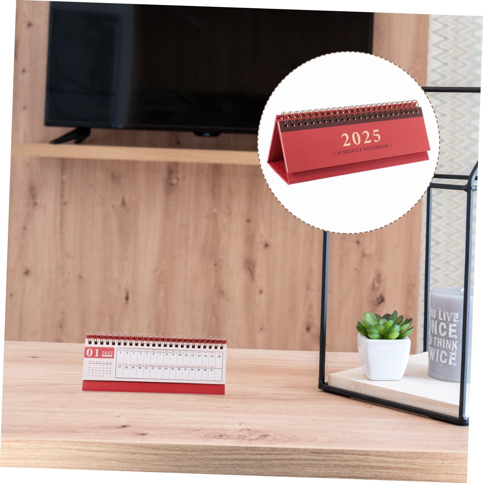Housoutil 4 Pezzi Scrivania Orizzontale Mini Compatto per Ufficio e Aula Planner Elegante e Portatile per Organizzazione Quotidiana
