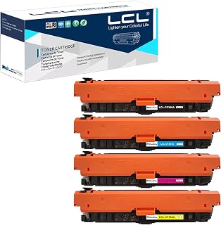 LCL Remanufactured 508A CF360A CF361A CF362A CF363A (4-PK BK C Y M) Toner Cartridge Replacement for HP M553 M577 HP Color M552dn M553dn M553n MFP M577f MFP M57 M553n M553x