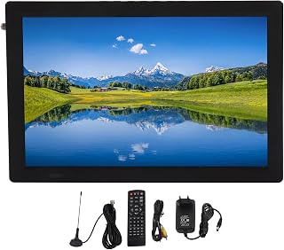 TV digital portátil, sintonizadores atsc de 14 polegadas, tv digital com a mesma função de tela, tv portátil recarregável, suporta vídeo 1080p e rádio fm