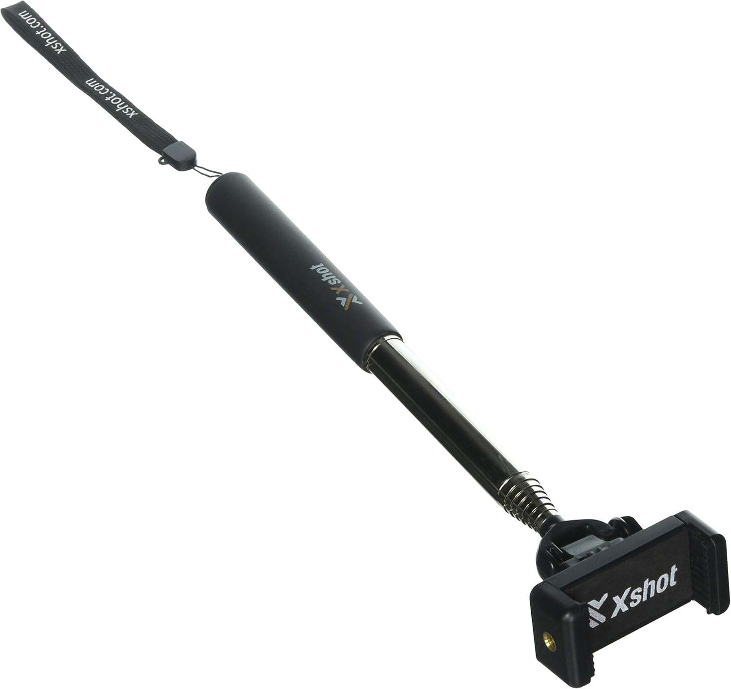 UFCIT(TM) Extendable Self Portrait Selfie Handheld Stick Monopod with Smartphone Adjustable Holder for iPhone, Samsung and Other Smartphones (Black) thumbnail 2