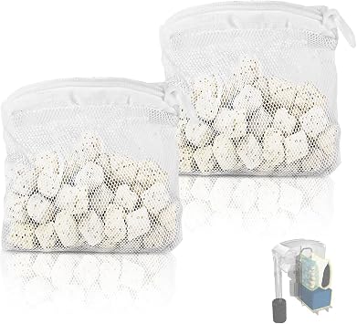 2 Pack of Biomax Filter Media Kit Compatible with Fluval AC20/AC30 Power Filter, 1.5 oz/42 g Aquarium Bio Filters Media for Use in Freshwater & Saltwater Aquariums
