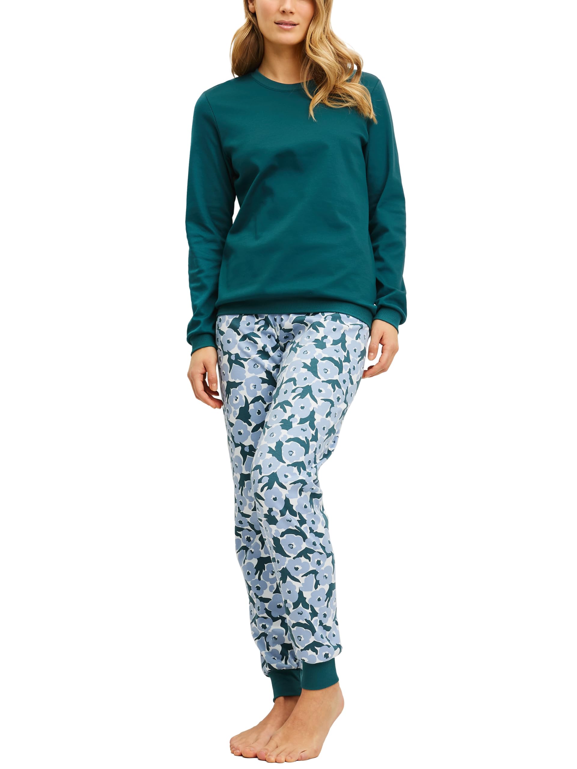 Calida Damen Midnight Flowers Pyjamaset (1er Pack)